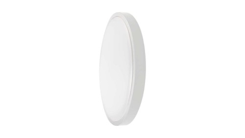 Plafoniera LED 18W 1800lm 4000K IP44 Okrągła fi225 Mleczny Biała Ramka z mikrofalowym czujnikiem ruchu 7660