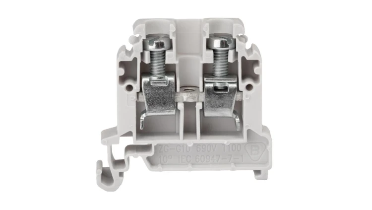 Złączka szynowa 2-przewodowa 10 mm2 szary ZG-G10 A11-8308