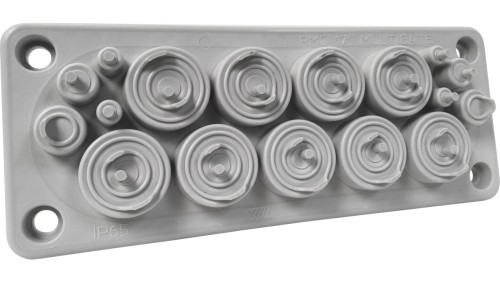 Przepust wielootworowy RMC17 IP65 RAL 7035 kolor szary UL94 V-0 MBA1N17X11
