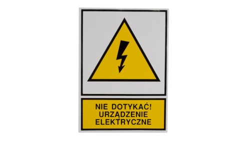 Tabliczka /znak ostrzegawczy/ TZO 105X148P /N.D.U.E./ E04TZ-01012130100 /10szt./