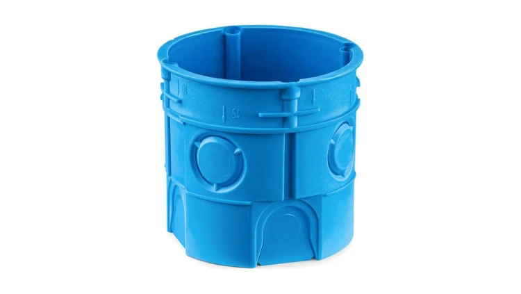 Puszka podtynkowa 60mm głęboka samogasnąca bezhalogenowa niebieska Z60D 34033203 /50szt./