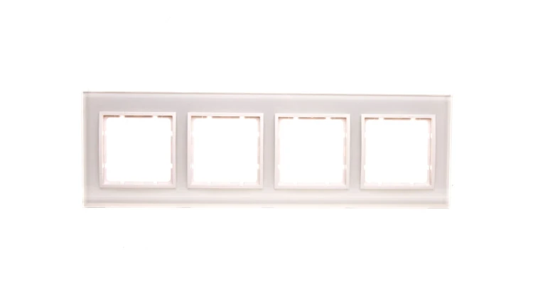 Berker B.7 Glas Ramka szklana poczwórna śnieżnobiała 10146909