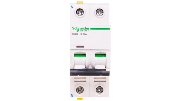 Wyłącznik nadprądowy 1P+N B 16A 6kA AC iC60N-B16-1N Acti9 A9F03616