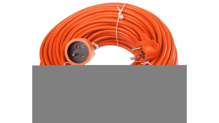 Przedłużacz ogrodowy 1-gniazdo z/u 40m /H05VV-F 3x1,5/ pomarańczowy P01140