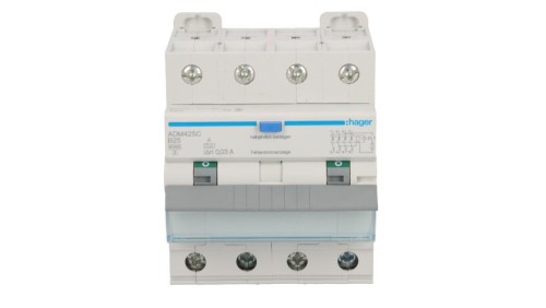 Wyłącznik różnicowo-nadprądowy RCBO 4P B25A 0,03A Typ A 6kA RCBO ADM425C