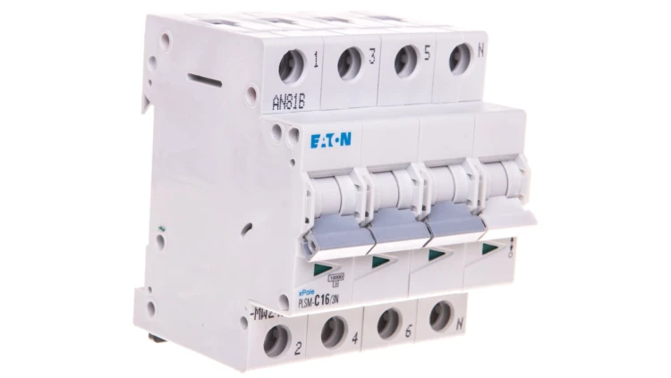 Wyłącznik nadprądowy 3P+N C 16A 10kA AC PLSM-C16/3N-MW 242543
