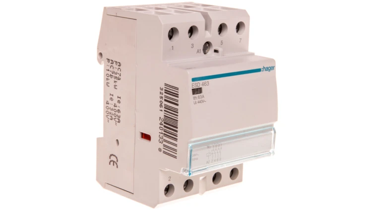 Stycznik modułowy 63A 4Z 0R 24V AC ESD463
