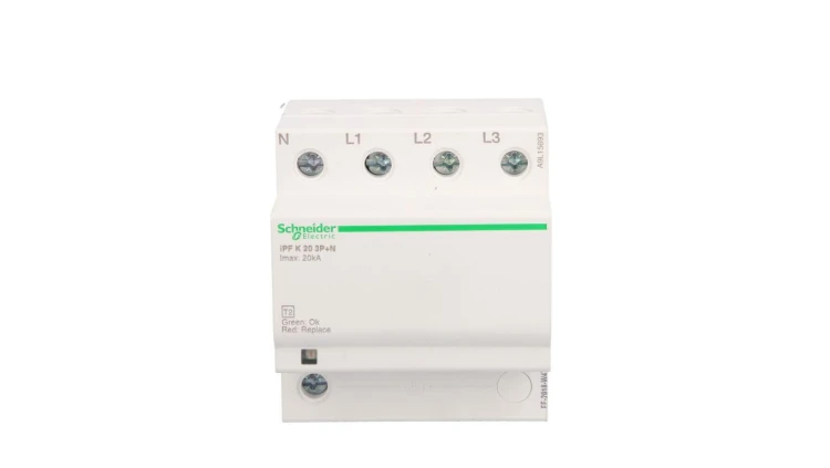 Ogranicznik przepięć Typ T2 3P+N/PE 20kA 1,5kV iPF20 A9L15693