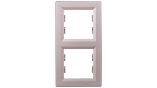 ASFORA Ramka 2-krotna pionowa aluminium EPH5810261
