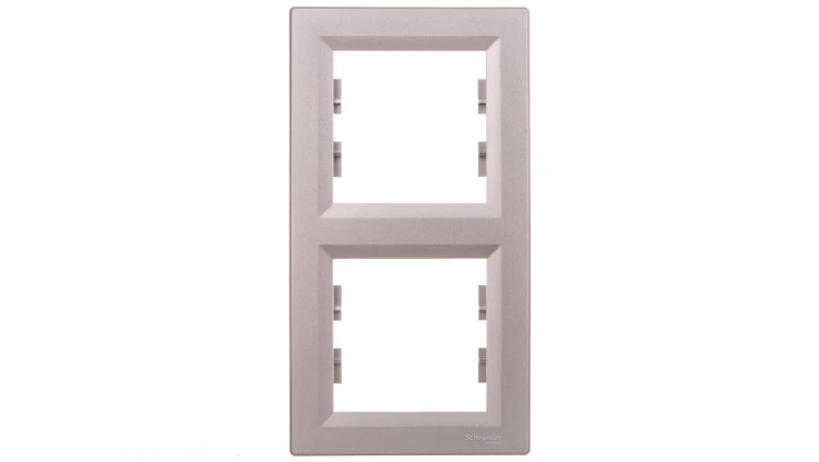 ASFORA Ramka 2-krotna pionowa aluminium EPH5810261