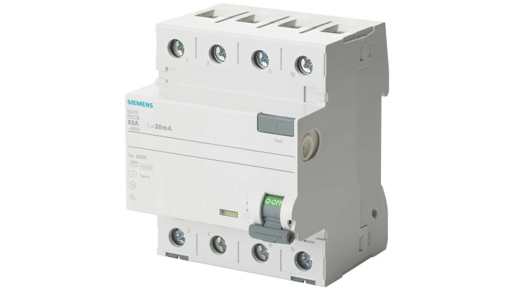 Wyłącznik różnicowoprądowy 4P 40A 300mA 400V typ F selektywny 5SV3644-7