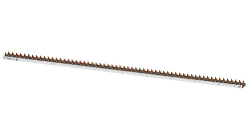Szyna łączeniowa 3P+N 10mm2 sztyftowa 60 modułowa dla 60 Wyłączników 1P+N wąskich (5SV1 5SV6 5SL60) do cięcia (bez zaślepek w ko