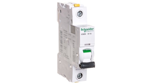 Wyłącznik nadprądowy 1P B 1A 6kA AC iC60N-B1 Acti9 A9F03101