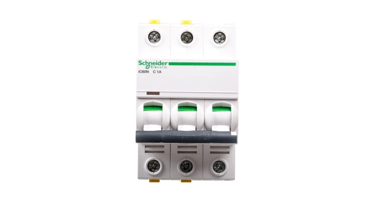 Wyłącznik nadprądowy 3P C 1A 6kA AC iC60N-C1-3 Acti9 A9F04301