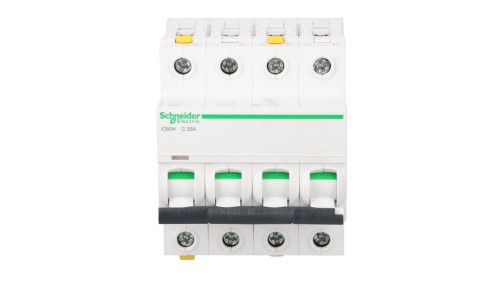 Wyłącznik nadprądowy 4P C 25A 10kA AC iC60H-C25-4 Acti9 A9F07425