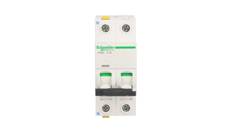 Wyłącznik nadprądowy 1P+N C 2A 6kA AC iC60N-C2-1N Acti9 A9F04602
