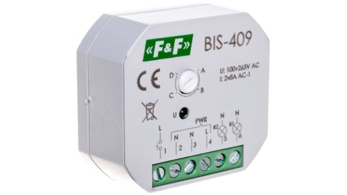 Przekaźnik bistabilny 2Z 8A 230V AC BIS-409