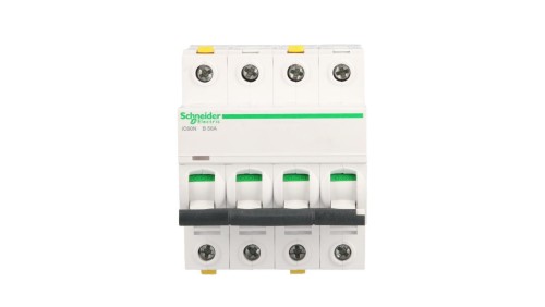 Wyłącznik nadprądowy 4P B 50A 6kA AC iC60N-B50-4 Acti9 A9F03450