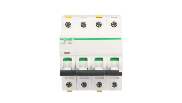 Wyłącznik nadprądowy 4P B 50A 6kA AC iC60N-B50-4 Acti9 A9F03450