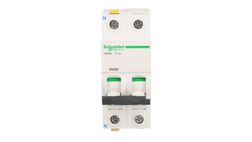 Wyłącznik nadprądowy 1P+N C 1A 6kA AC iC60N-C1-1N Acti9 A9F04601