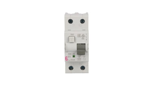 Wyłącznik różnicowo-nadprądowy 2P 6A B 0,03A typ AC KZS-2M 002173101