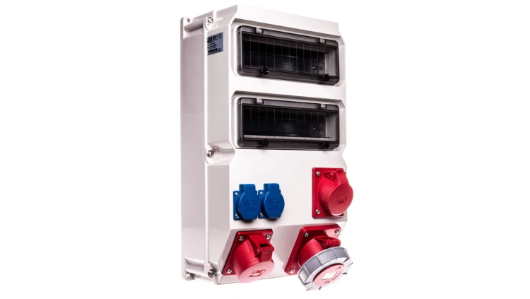 Rozdzielnica stacjonarna SUWAŁKI 63A/5P 32A/5P 2x16A 250V IP44 9027377W