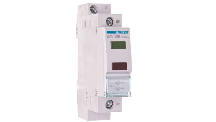 Lampka modułowa 3-fazowa zielona/czerwona 230V AC SVN126