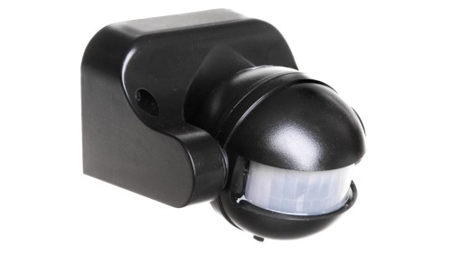 Czujnik ruchu 1200W 180 stopni IP44 czarny 5 lat gwarancji OR-CR-201/B