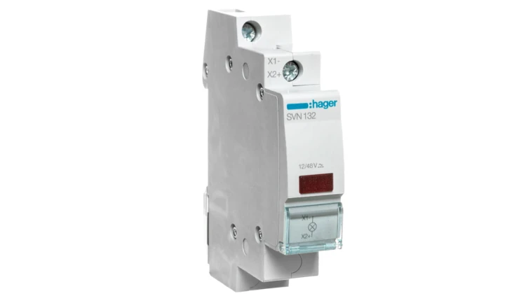 Lampka modułowa 1-fazowa czerwona 12-48V AC SVN132