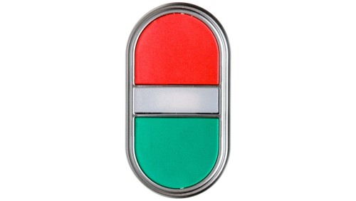 Przycisk dwuklawiszowy czerwono/zielony z podświetleniem z samopowrotem LPCBL7113