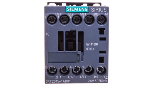 Stycznik mocy 7A 3P 24V AC 1Z 0R S00 3RT2015-1AB01