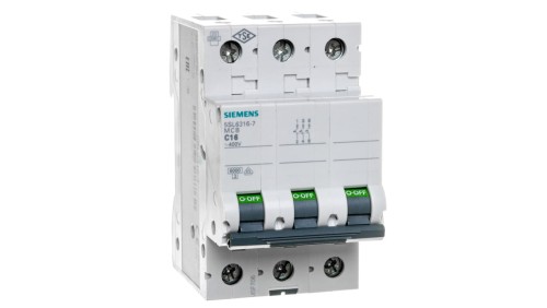 Wyłącznik nadprądowy 3P C 16A 6kA AC SENTRON 5SL6316-7