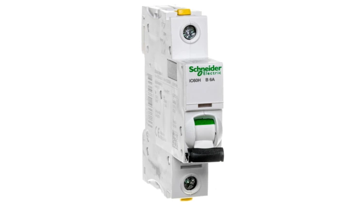Wyłącznik nadprądowy 1P B 6A 10kA AC iC60H-B6 Acti9 A9F06106