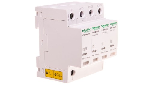Ogranicznik przepięć Typ T2 3P 20kA ze stykiem pomocniczym iPRD-20r-20kA-350V-3PN A9L20601