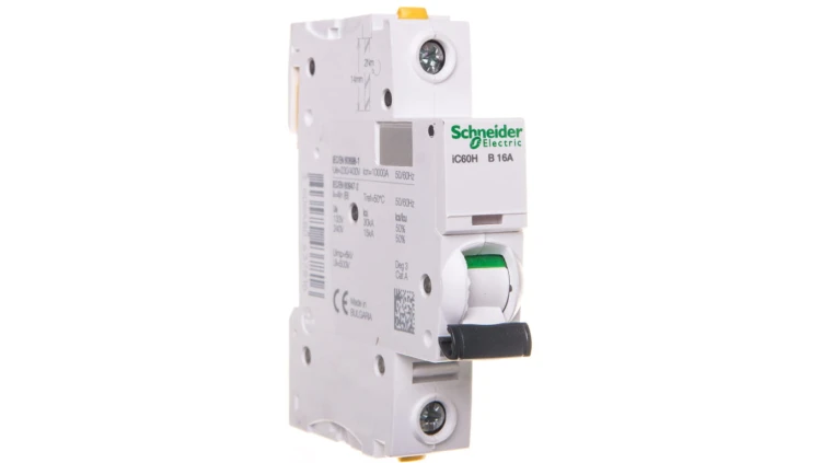 Wyłącznik nadprądowy 1P B 16A 10kA AC iC60H-B16 Acti9 A9F06116