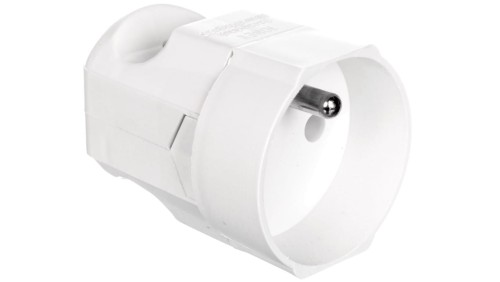 Gniazdo przenośne 10A 2P+Z 250V białe GN-170