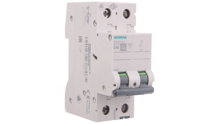 Wyłącznik nadprądowy 2P C 10A 6kA AC SENTRON 5SL6210-7
