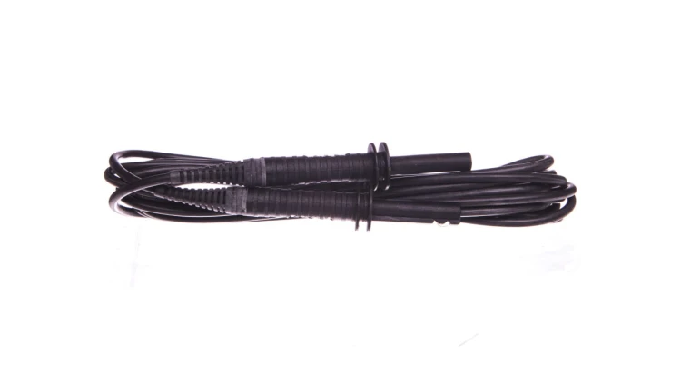 Przewód pomiarowy 5m czarny ekranowany 5kV /wtyki bananowe/ WAPRZ005BLBBE5K