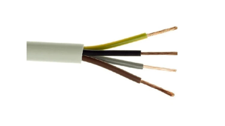 Przewód warsztatowy H05VV-F (OWY) 4x2,5 żo biały /100m/