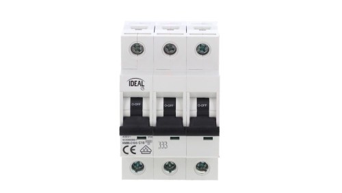 Wyłącznik nadprądowy 3P C 10A 6kA AC KMB6-C10/3 VDE 23163