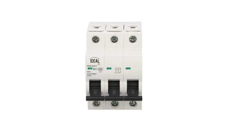 Wyłącznik nadprądowy 3P B 63A 6kA AC KMB6-B63/3 VDE 23170