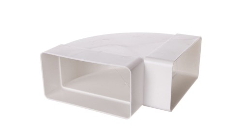 Kolano poziome PS 90st. 110x55mm białe 050