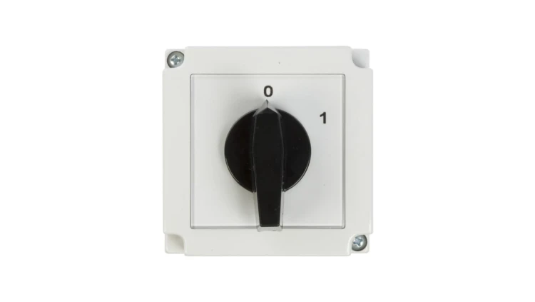 Łącznik krzywkowy 0-1 3P 25A w obudowie 4G25-10-PK R114 63-840306-031