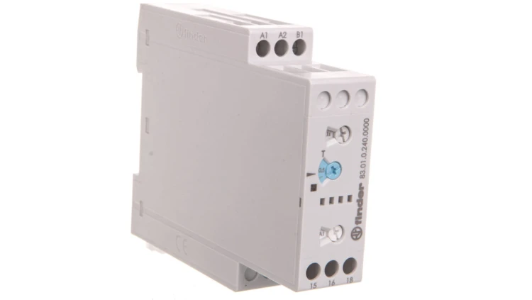 Przekaźnik czasowy 1P 16A 24-240V AC/DC 0,05s-10dni wielofunkcyjny AI, DI, GI, SW,BE, CE, DE, WD 83.01.0.240.0000
