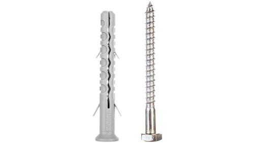 Kołek ramowy Koelner KD-10080 10×80 mm z wkrętem heksagonalnym – do konstrukcji ściennych – 50 szt.