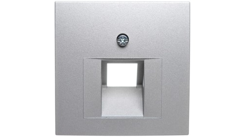 Berker B1/B5/B7 GLAS Plakietka do gniazda teleinformatycznego pojedynczego UAE aluminium 14071404
