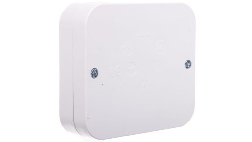 Puszka hermetyczna 5x2,5mm2 90x80x24 IP20 bez dławnic z wkładem biała T-96872