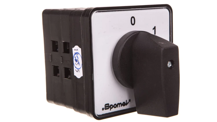 Łącznik krzywkowy 0-1 4P 100A do pulpitu IP65 pokrętło czarne bez ryglowania SK100-2.8210P03
