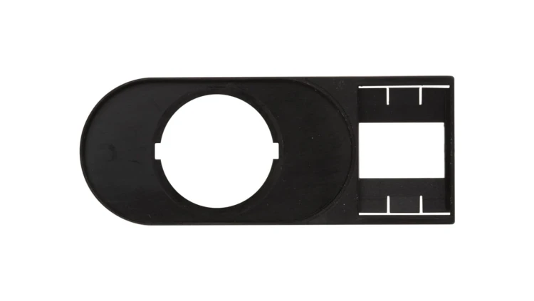 Tabliczka opisowa 75x30mm czarna prostokatna M22S-STDD-X 216394 /10szt./