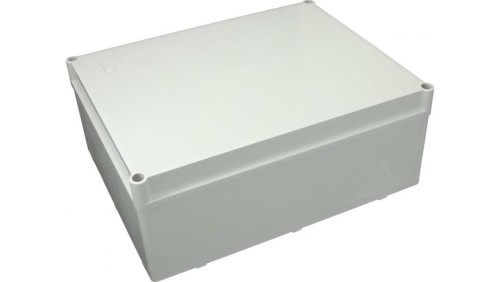 Puszka n/t hermetyczna 300x220x120 bez dławików IP65 szara S-BOX 616